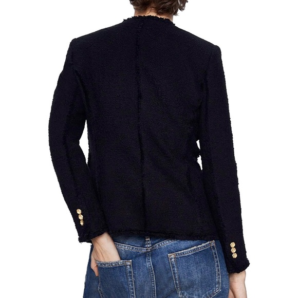 Zara Tweed Jacket with Buttons - Picture 3 of 6